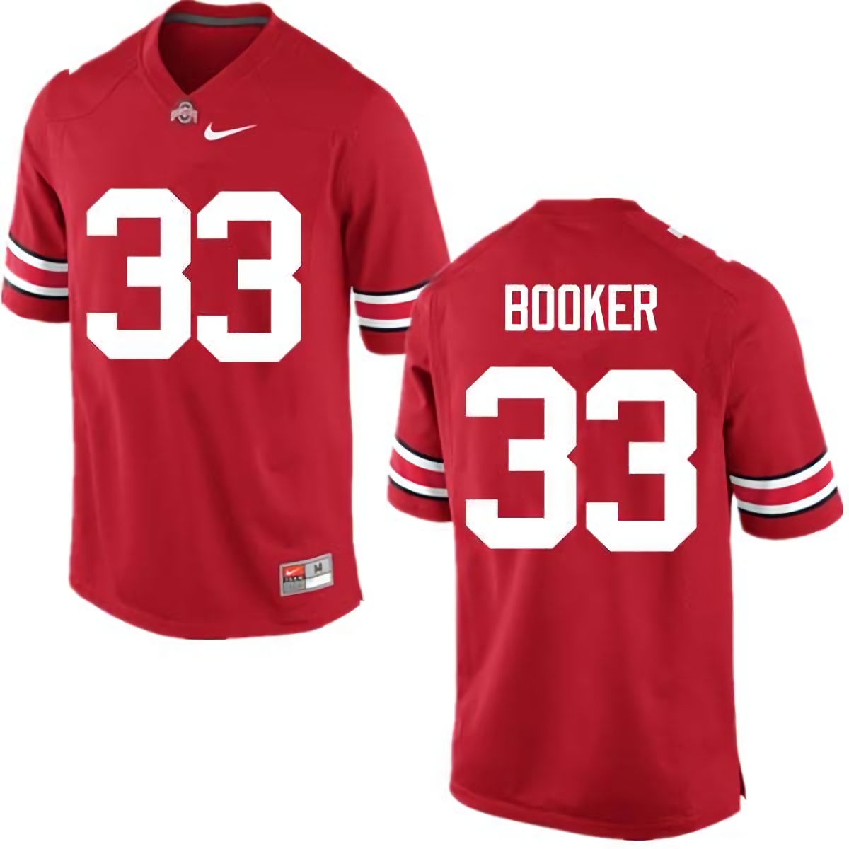 Dante Booker Ohio State Buckeyes Men's NCAA #33 Nike Red College Stitched Football Jersey IHF5256LQ